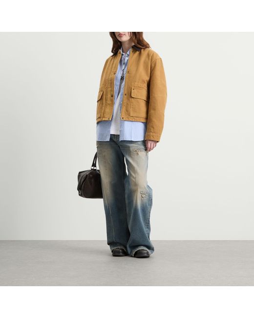 Acne Brown Onuk Canvas Wash Jacket