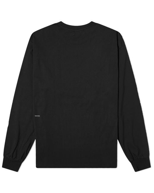 PANGAIA Black Long Sleeve T-Shirt