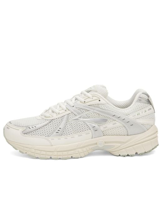 Brooks White Adrenaline Gts 10 Sneaker for men