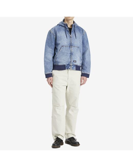 Dickies Blue Hooded Denim Jacket for men
