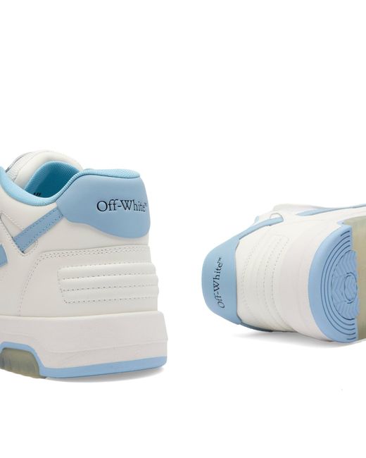 Off-White c/o Virgil Abloh Blue Off- Out Of Office Leather Sneakers for men