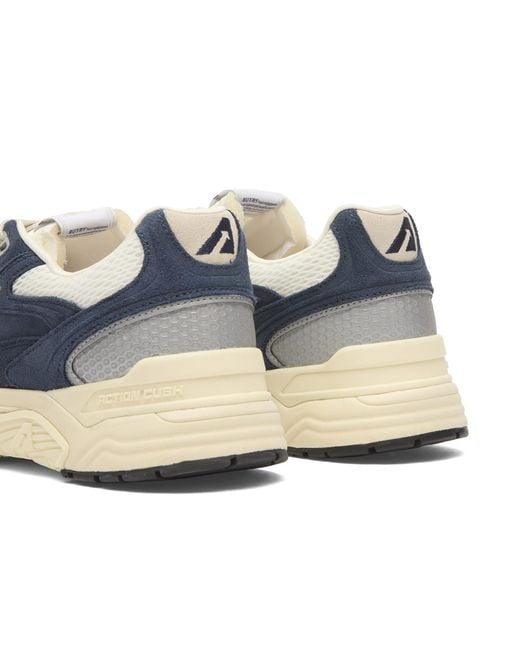 Autry Blue Hyperway Low Suede Sneakers for men