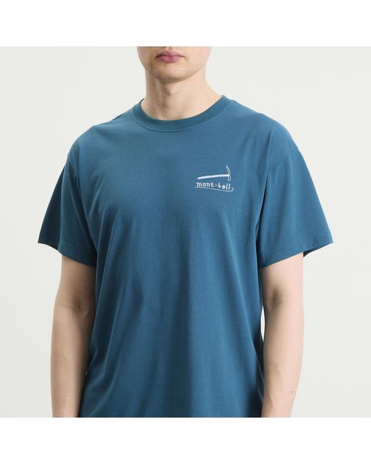 Montbell Blue Mountain Gear T-Shirt for men