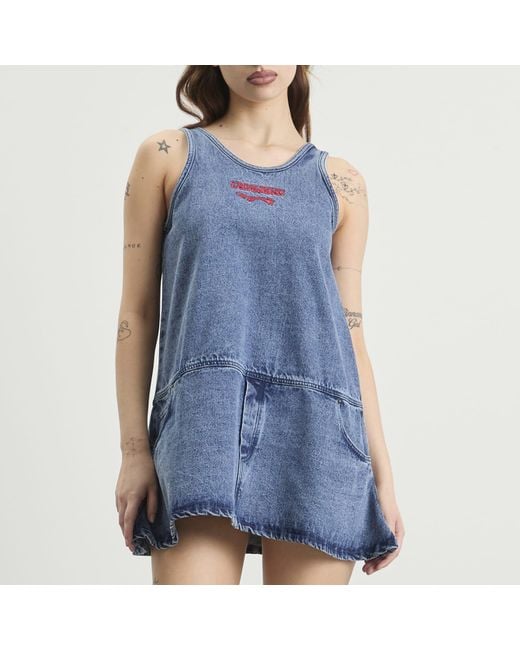 Charles Jeffrey Blue Denim Vest Dress