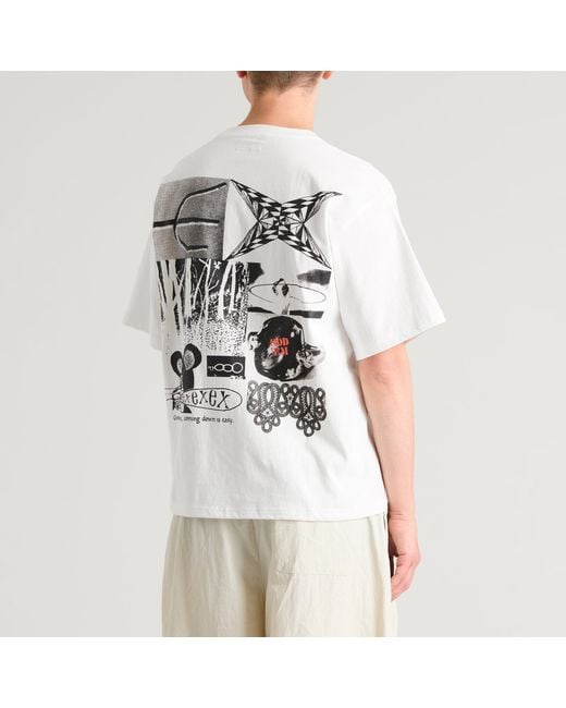 Ecstatic Research White Come Down T-Shirt for men