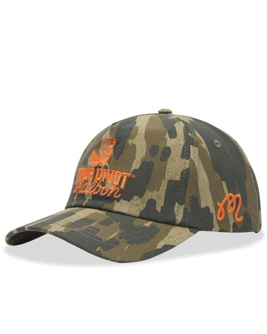Malbon Green Tour Divot Camo Snapback for men