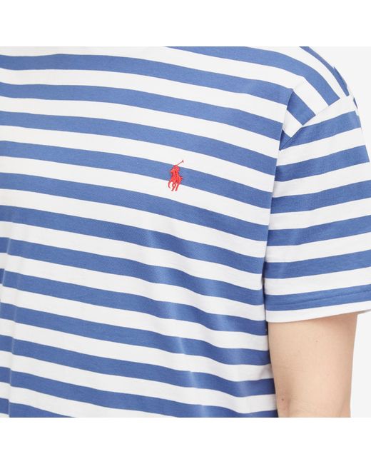 Polo Ralph Lauren Blue Stripe T-Shirt for men