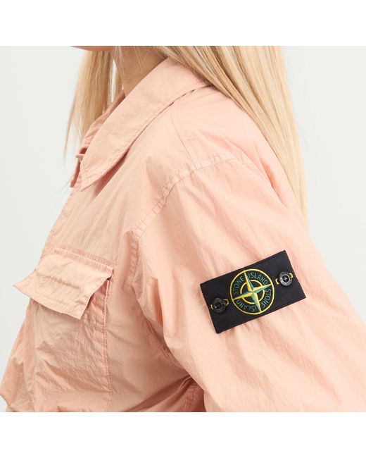 Stone Island Pink Crinkle Reps Jacket