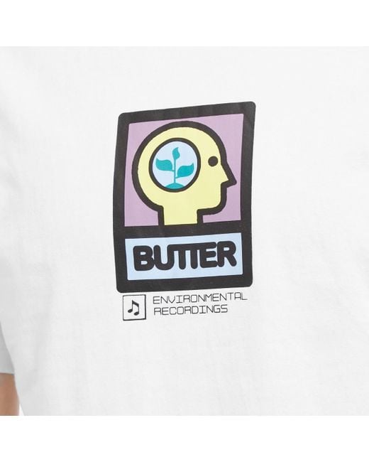 Butter Goods White Environmental T-Shirt for men
