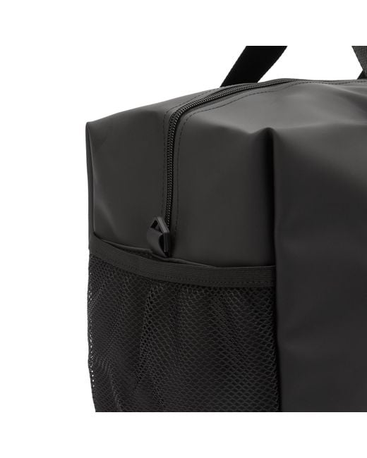Rains Black Trail Gym Bag for men