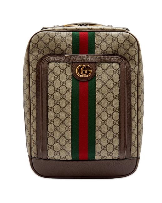 Gucci Green Gg Jacquard Tape Backpack for men