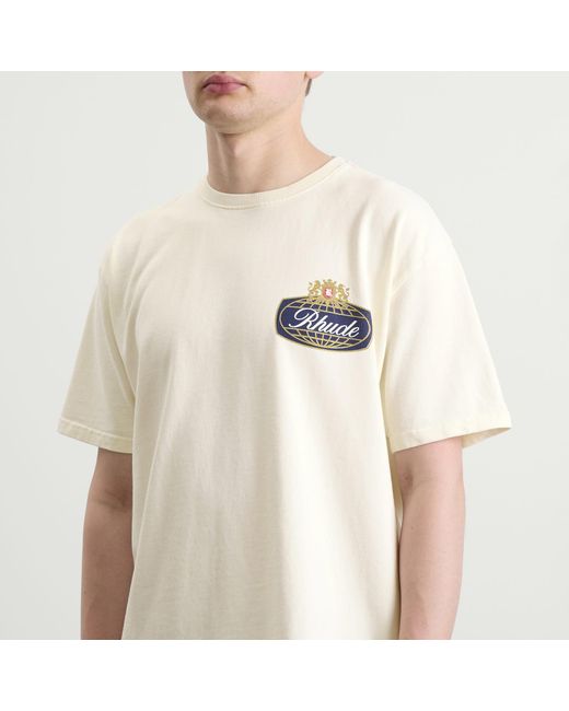Rhude White Safari Crest T-Shirt for men