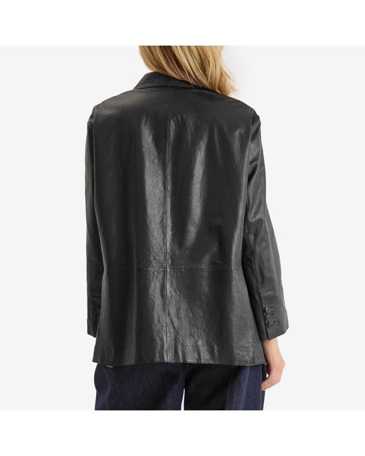 Weekend by Maxmara Black Marat Leather Jacket