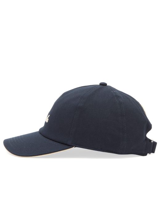 Moncler Blue Cotton Archive Cap for men