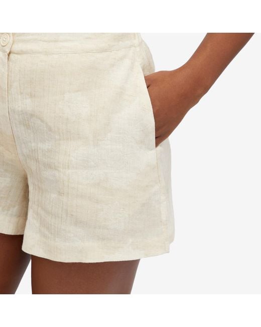 Holzweiler Natural Fusan Jacquard Shorts