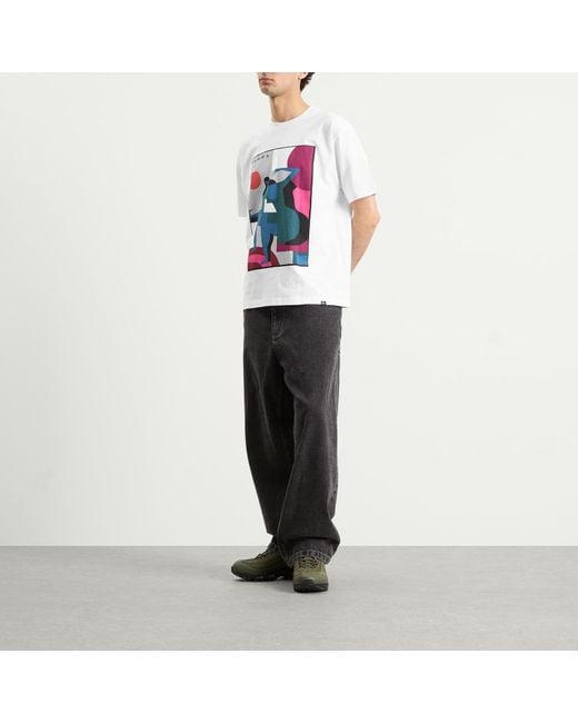 by Parra White Ball To The Face T-Shirt for men