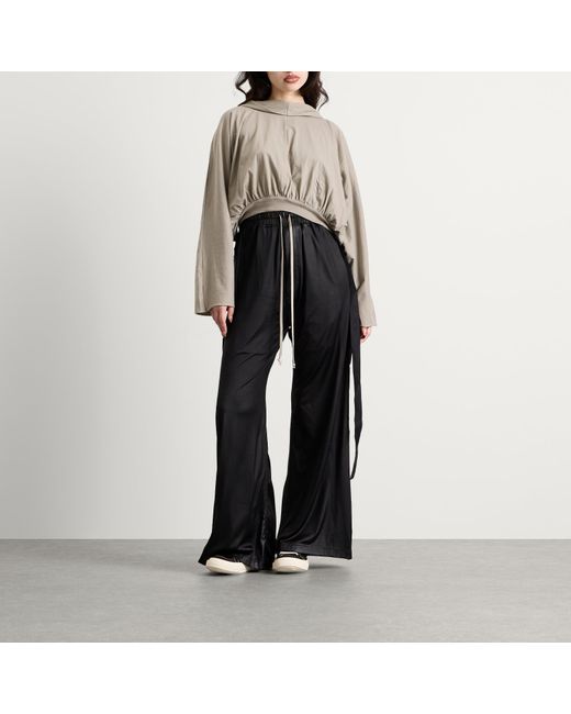 Rick Owens Brown Cropped Hood Top