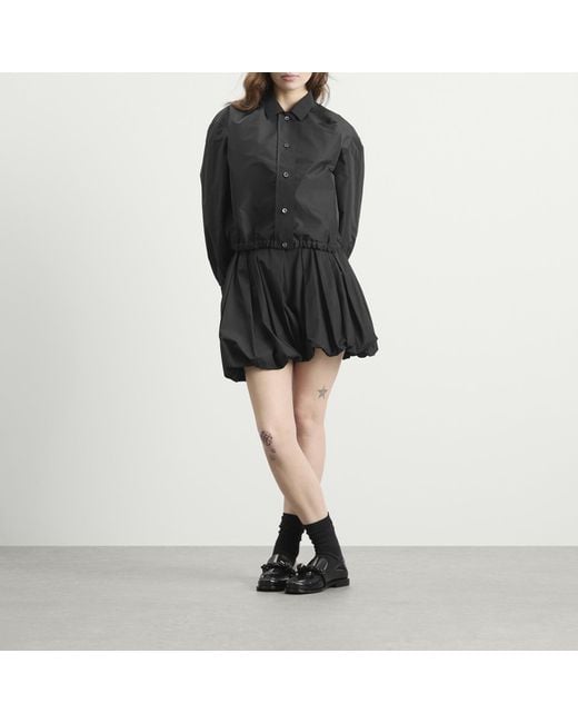 Jil Sander Black Voluminous Short Jacket