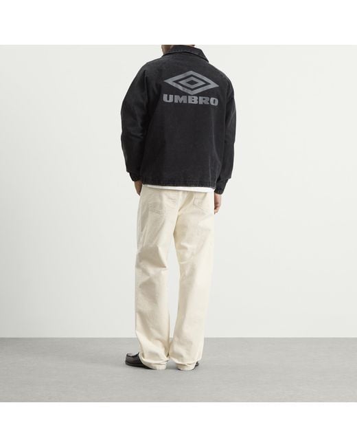 Umbro Black Washed Drill Top for men