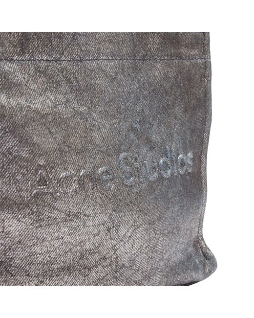 Acne Gray Small Logo Tote Bag