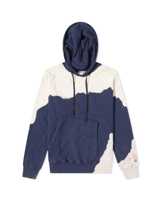 Noma T.D Blue Hand Dyed Twist Hoodie for men