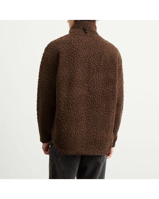 Napapijri Brown X Martine Rose Logo Fleece Jacket for men