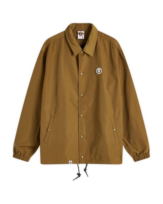 Aape By A Bathing Ape Green Aape Now Lightweight Coach Jacket for men
