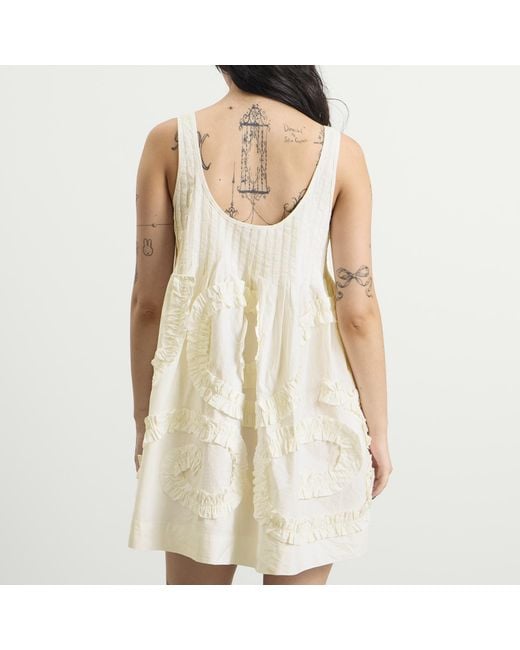 Damson Madder White Stella Mini Dress