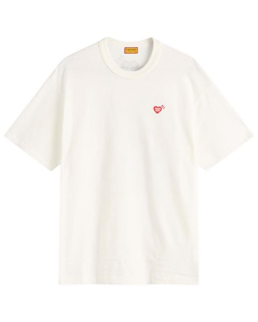 Human Made White Heart Polar Bear T-Shirt for men