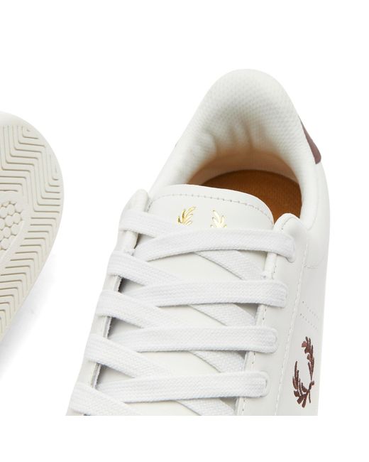 Fred Perry White B721 Leather Sneakers for men