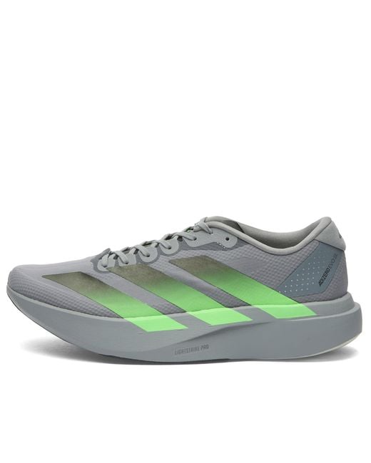 Adidas Originals Gray Adidas Adizero Adios Evo Sl Woven Sneaker for men
