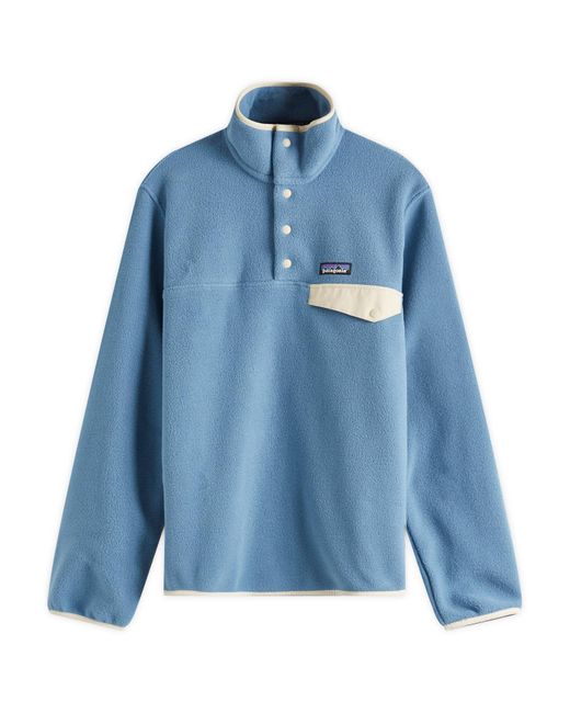 Patagonia Blue Lightweight Synchilla Snap-T Pullover Fleece for men