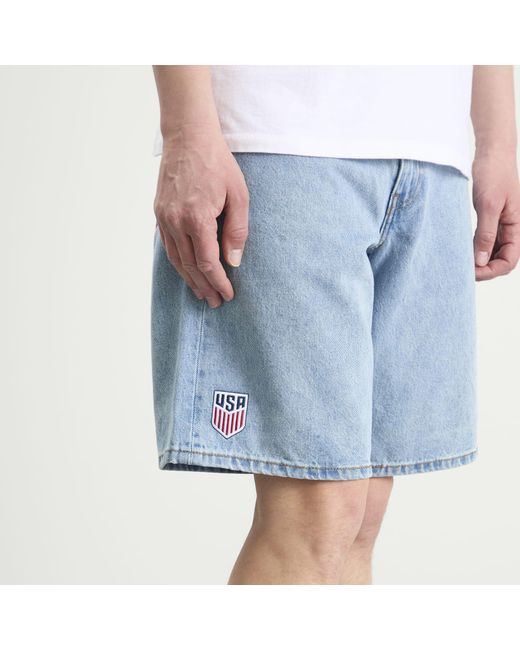 Levi's Blue Usa 478 Baggy Shorts for men