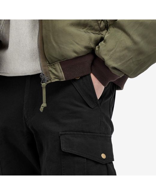 FRIZMWORKS Black Jungle Cloth Field Cargo Pants for men