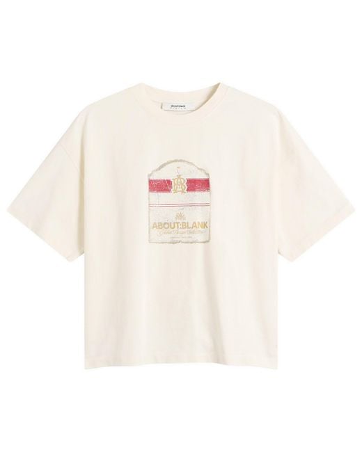 About Blank White Bottle T-Shirt for men