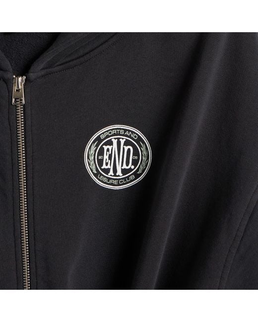 END. Black Leisure Zip Hoodie