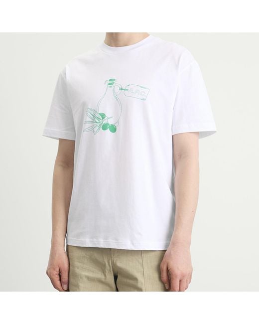 A.P.C. White Oil T-Shirt for men