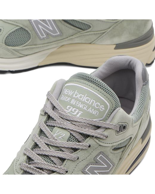 New Balance White 991V2 Sneaker