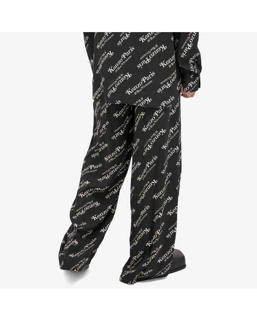 KENZO Gray Kenzo Verdy Logo Pajama Pants