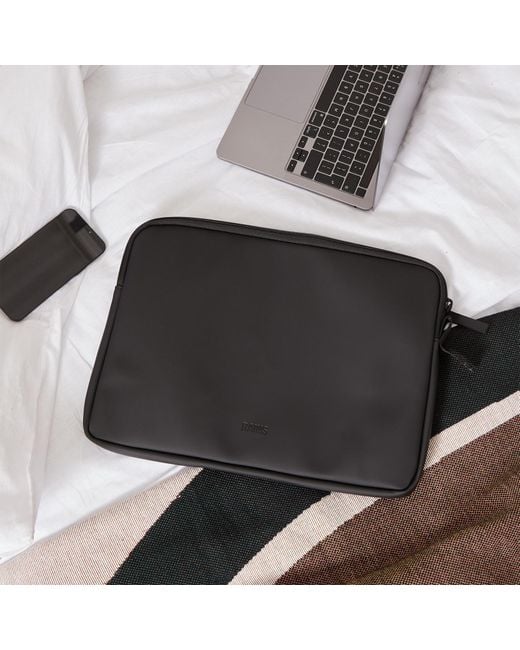 Rains Black Texel Laptop Case for men