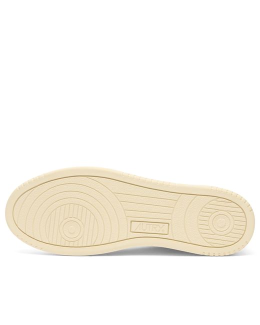 Autry White 01 Low Leather Sneakers for men