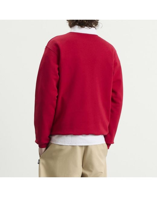 Drole de Monsieur Red Drole De Monsieur The Best Club Script Logo Sweatshirt for men