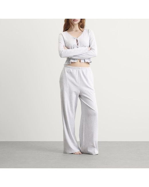 Tala Gray Sleep Lounge Wide Leg Trousers