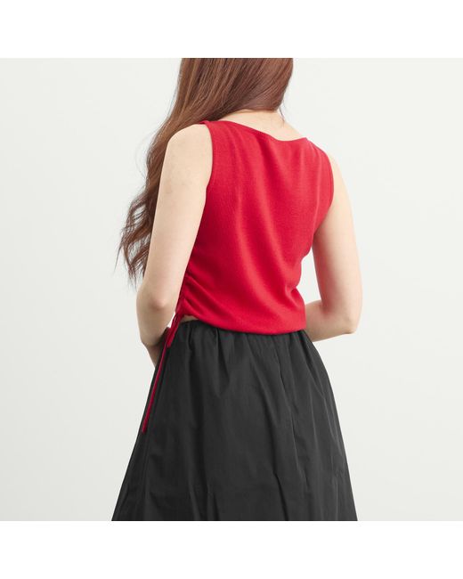 DUNST Red Layering Knit Top