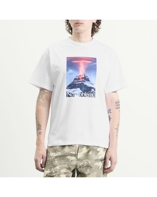 No Problemo White Kailash Ss T-Shirt for men