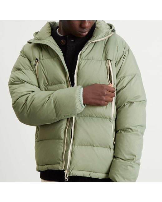 FRIZMWORKS Green Altavia Down Parka for men