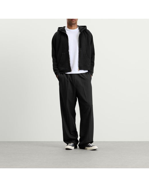 Second/Layer Black Second Layer Rola Zip Hoodie for men