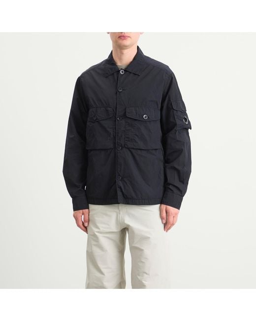 C P Company Black Chrome-R Overshirt for men