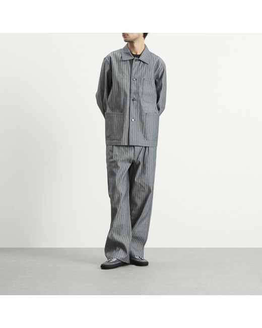 Applied Art Forms Gray Herringbone Contruction Pants for men