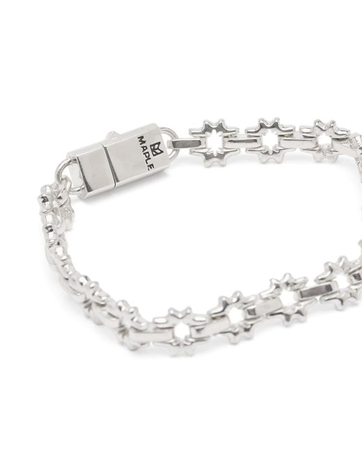 Maple Metallic Flower Bracelet for men